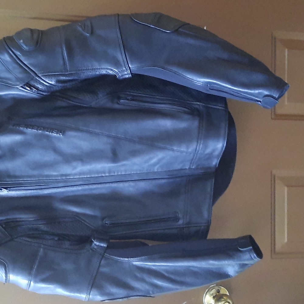 Black Hein Garicke Motorcycle Jacket